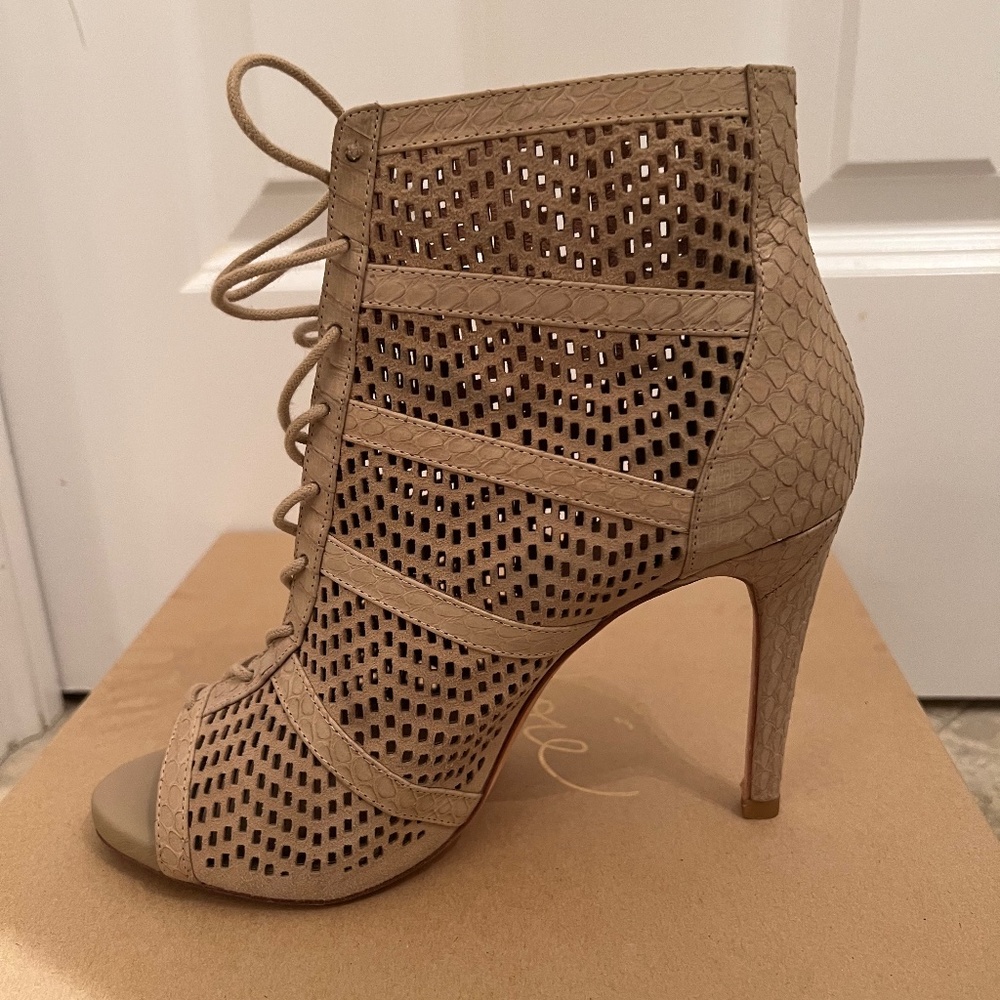 JOIE Buff Shari Lace Up Bootie